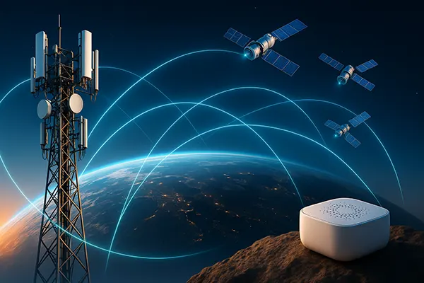 6G-Antenne mit Satelliten